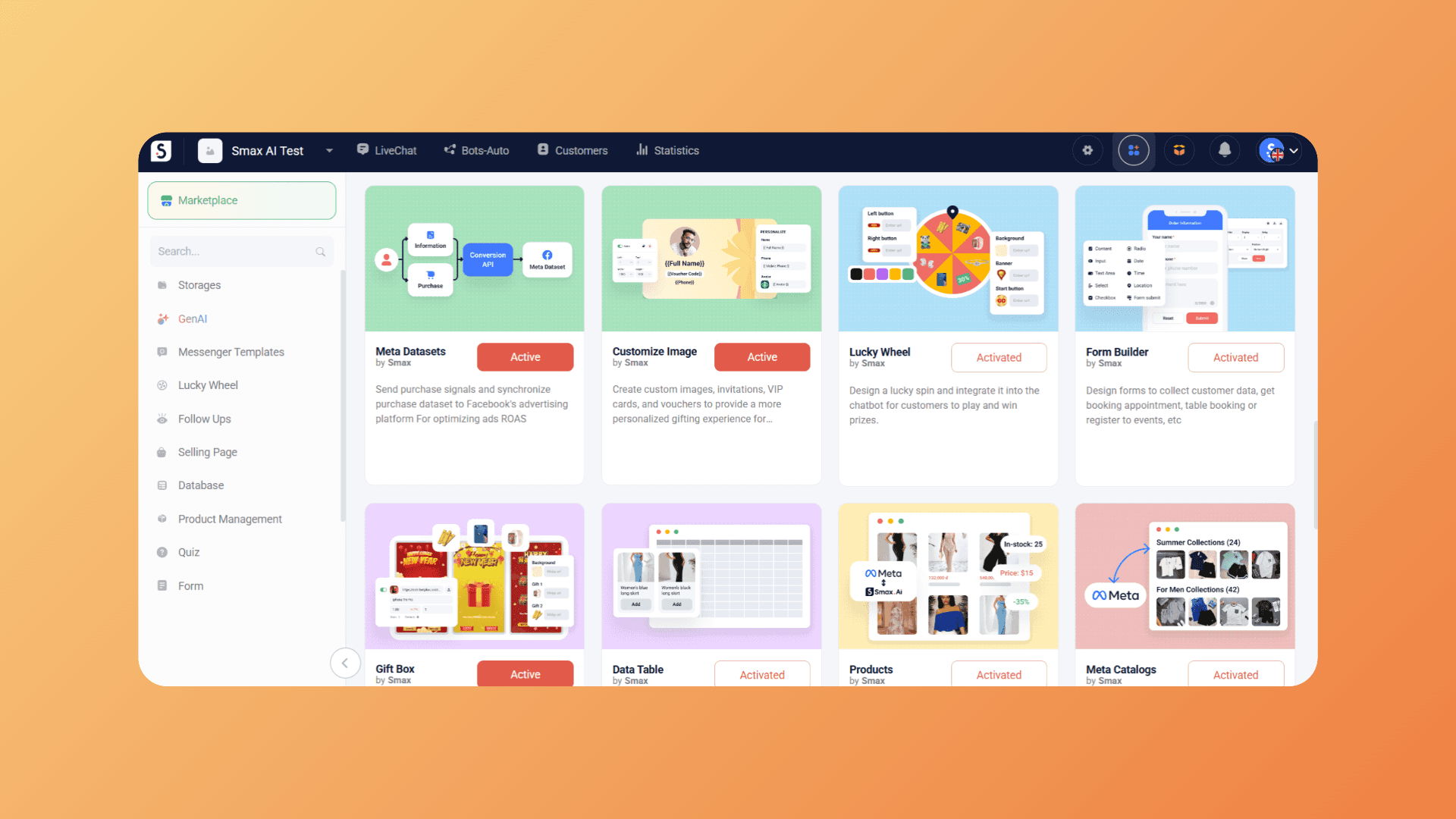 20+ powerful pre-built extend modules.