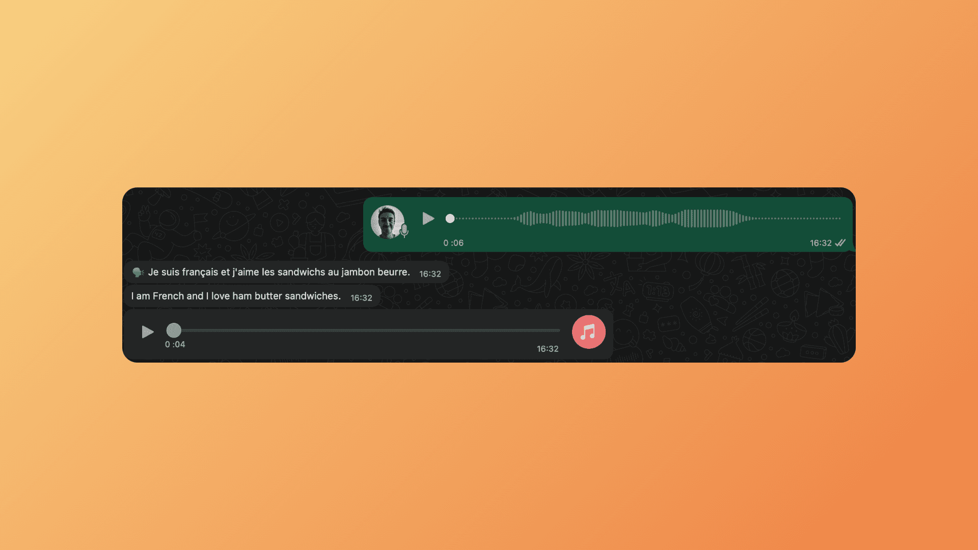 Real-time text translation between English and French
