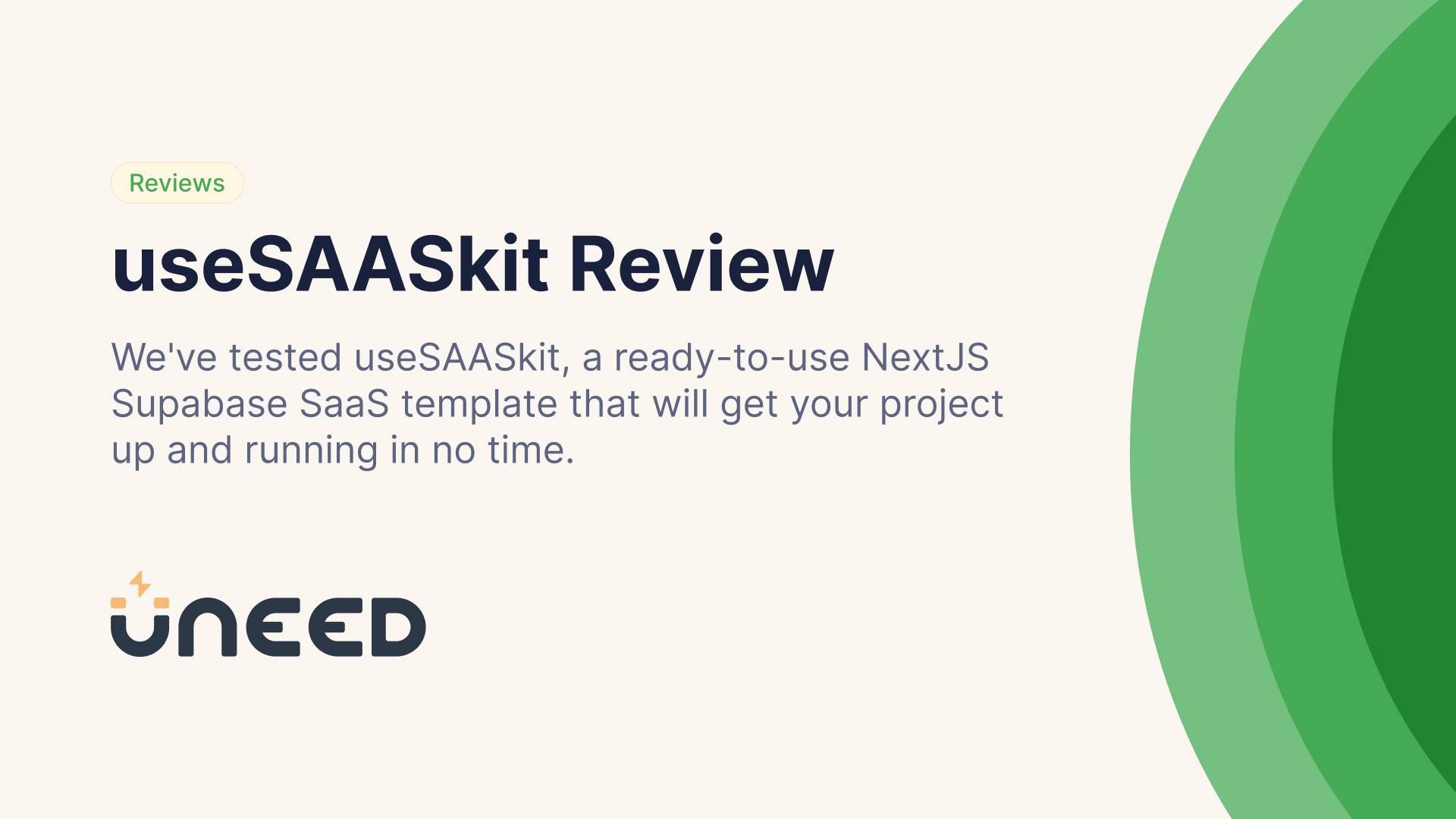 useSAASkit Review - The Next.js Supabase SaaS Template you need in 2025
