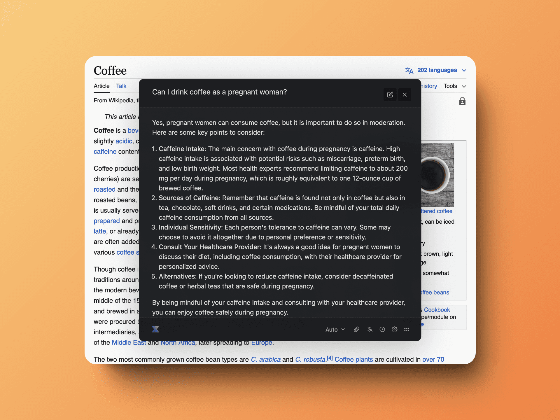 Is coffee good for pregnant women?