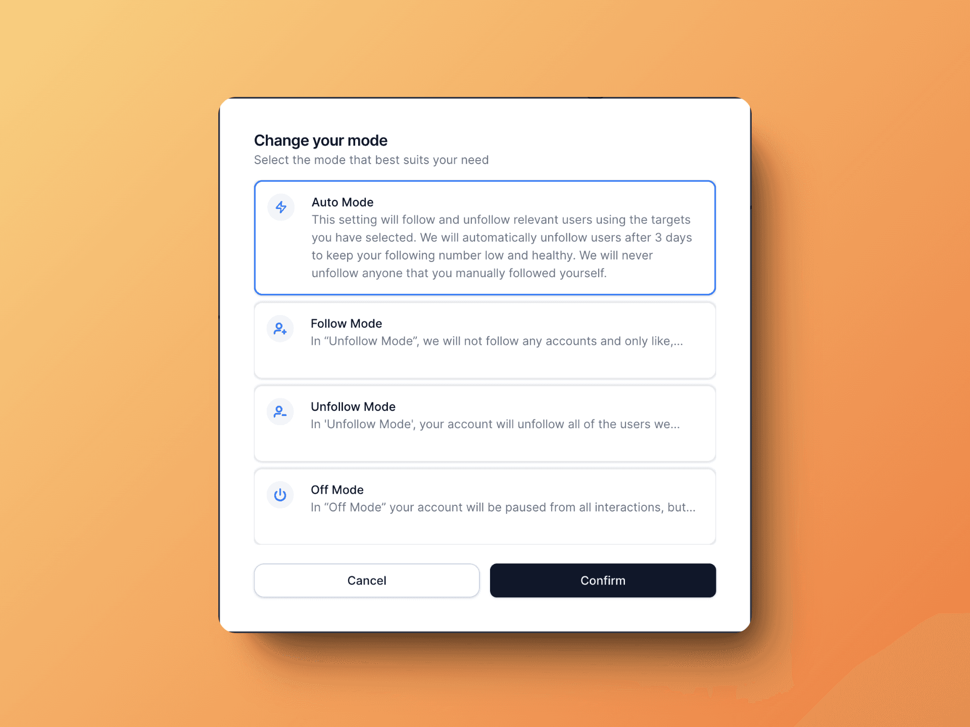 Gainsty Account Mode