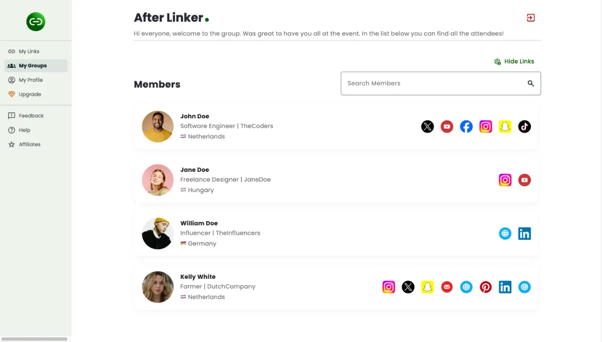 Afterlinker screenshot 2