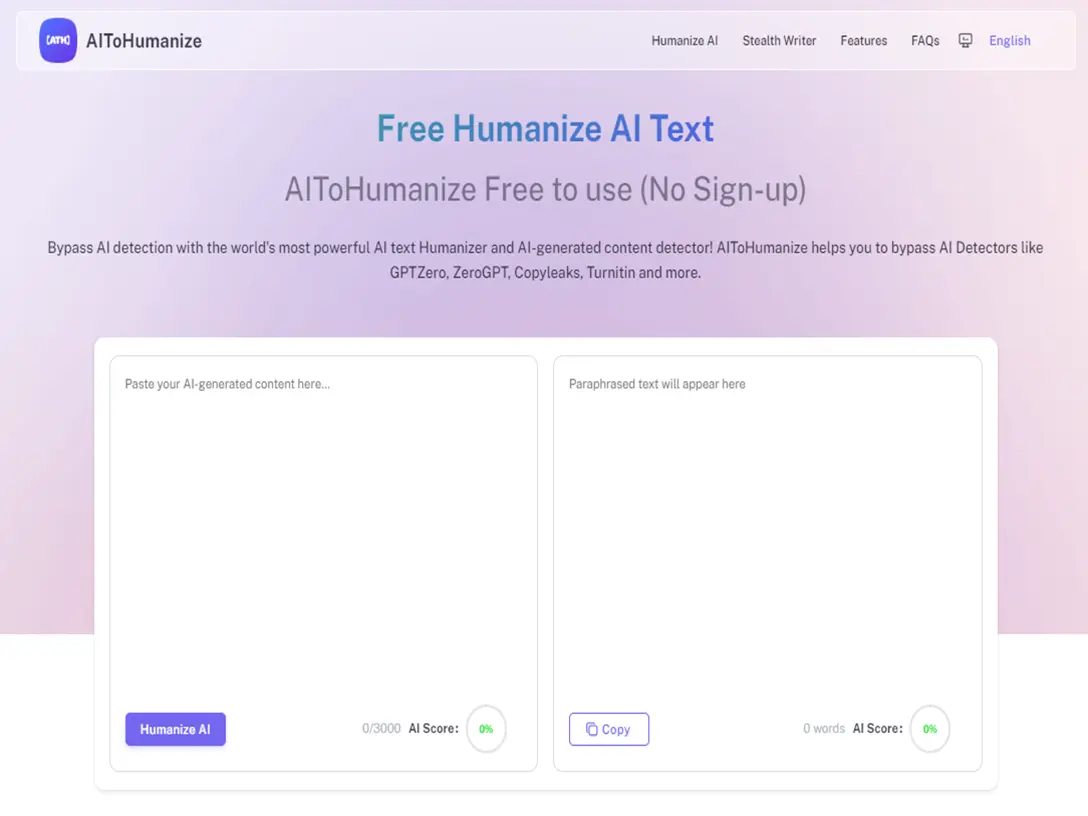 AIToHumanize	 screenshot 1