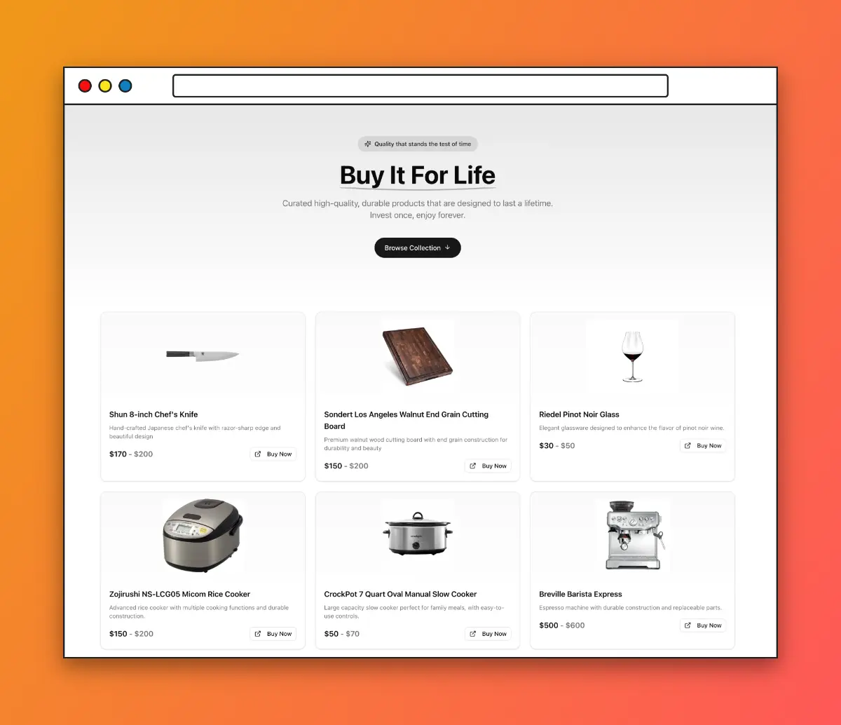 Buy It For Life screenshot 1