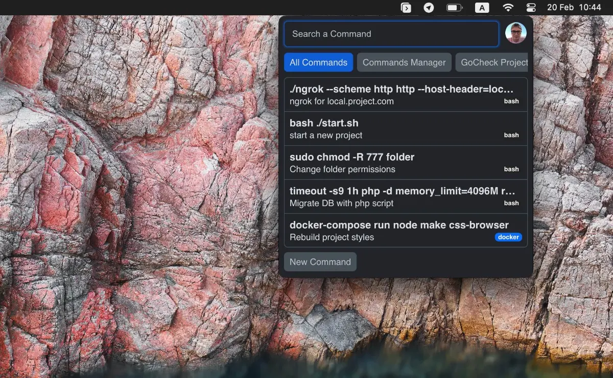 Commands Manager screenshot 2