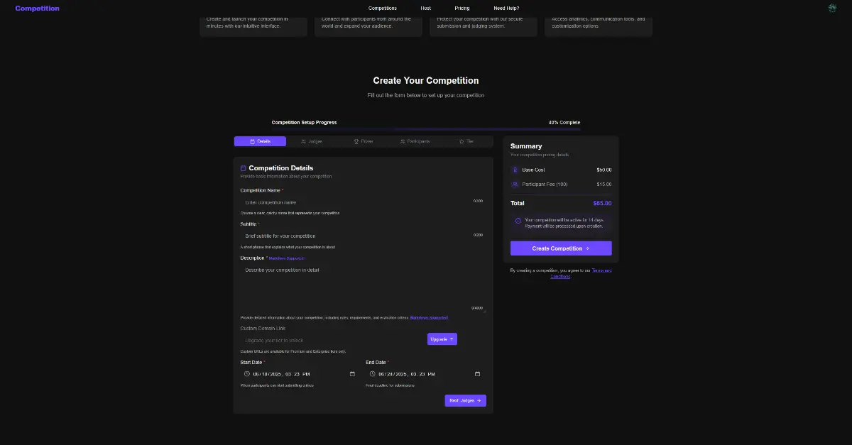 Competition.ae screenshot 2
