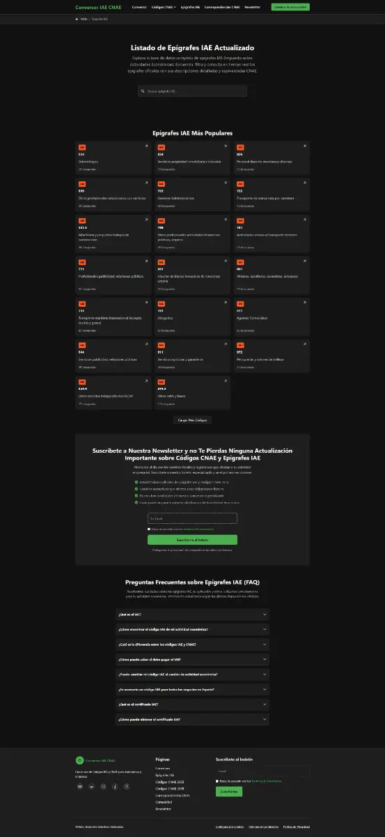 Conversor IAE CNAE screenshot 3