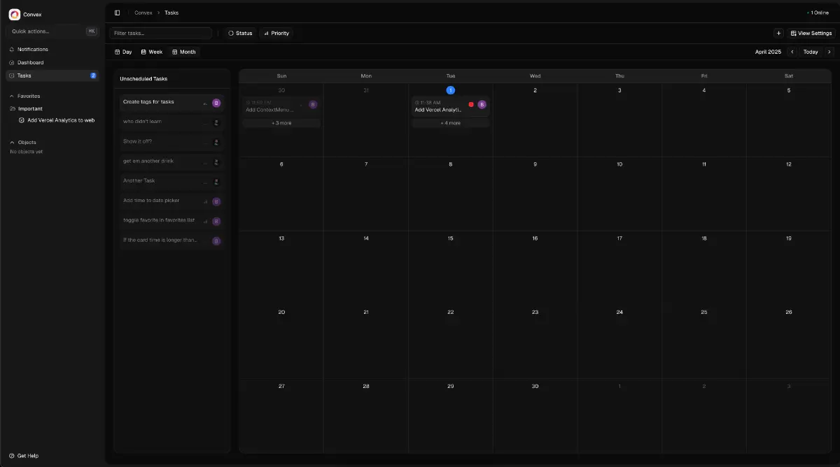 Convex Starter Kit screenshot 3