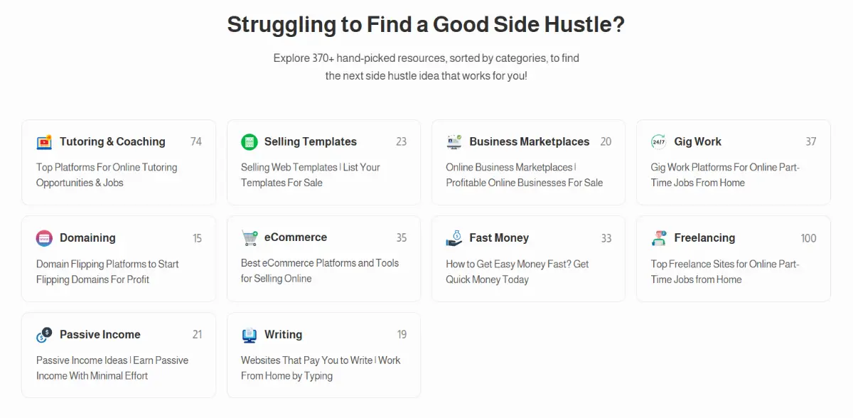 e-SideHustles screenshot 2