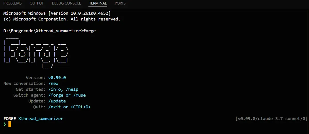 Forge screenshot 1