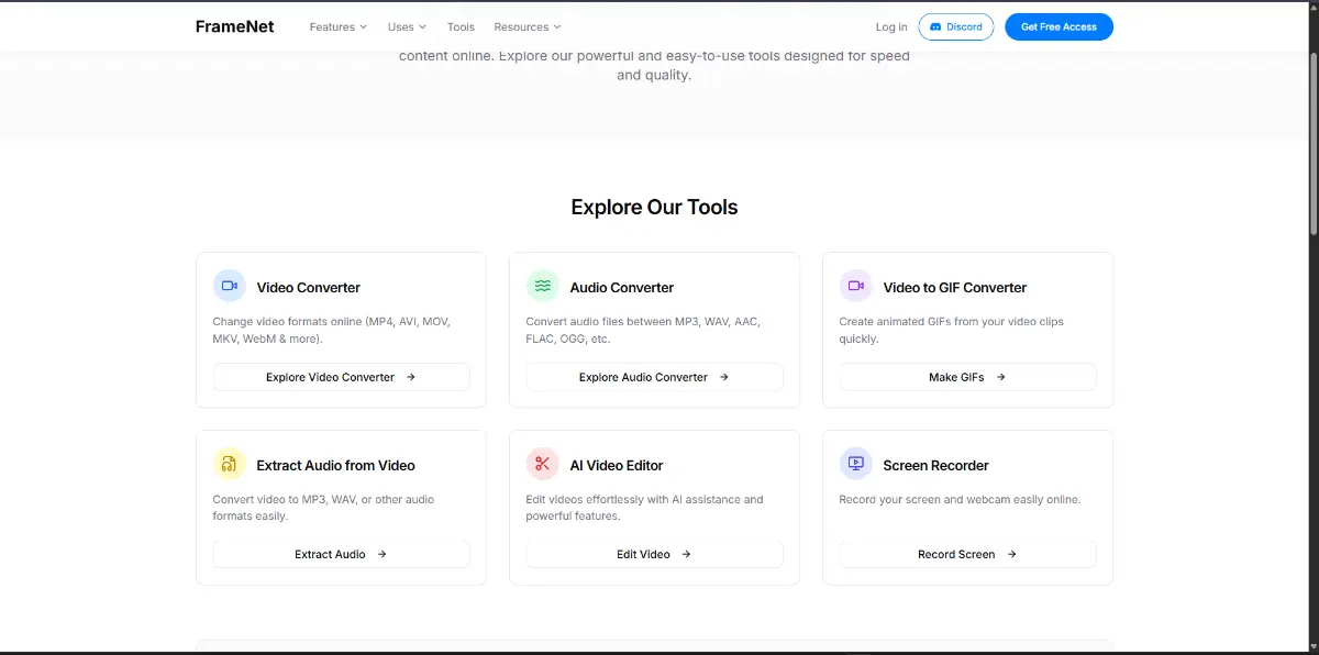 Framenet ai screenshot 2