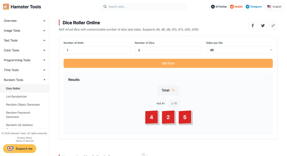 Hamstertools screenshot 3