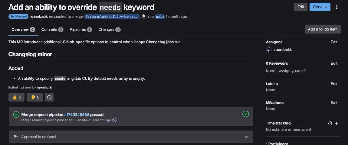Happy Changelog screenshot 1