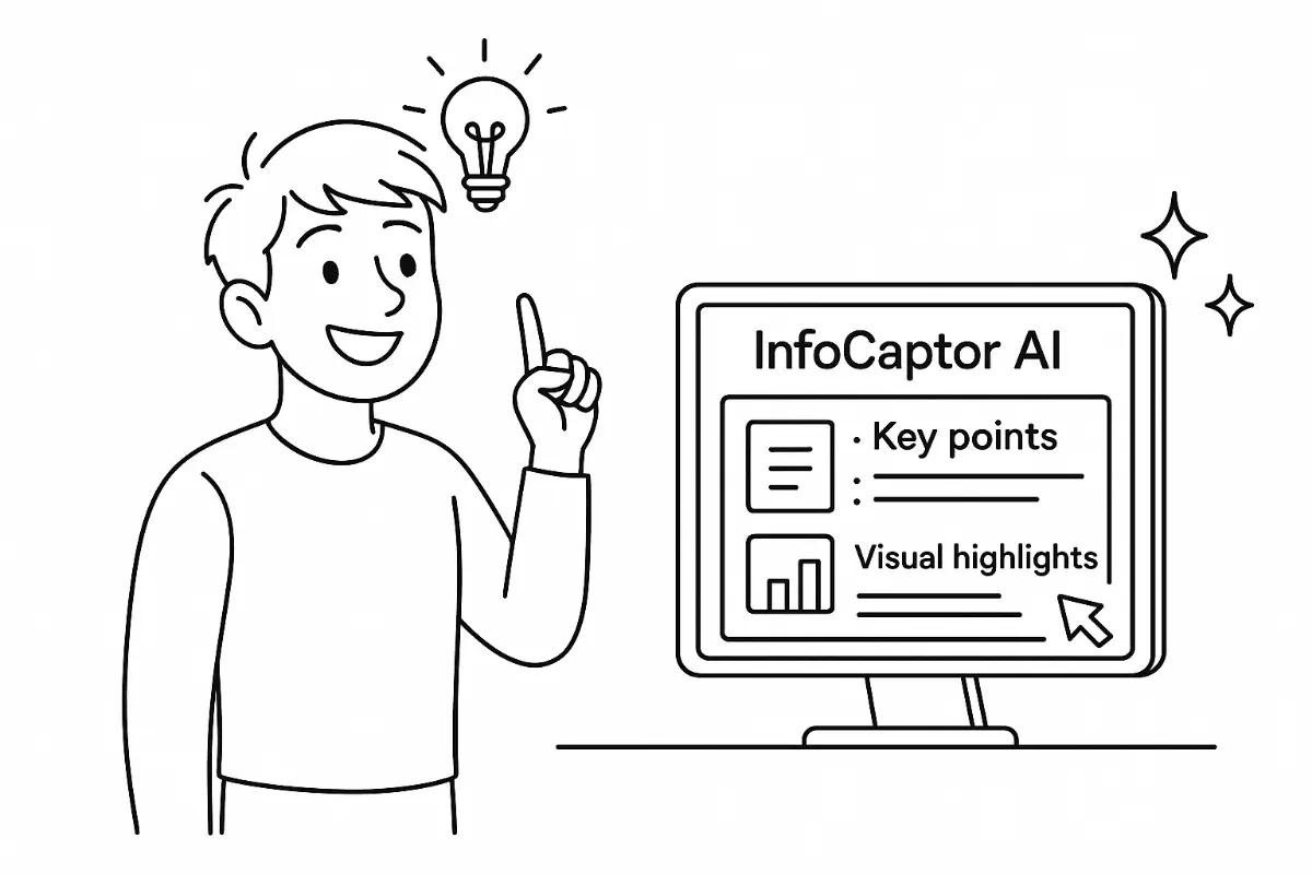 InfoCaptor YouTube Summarizer screenshot 4