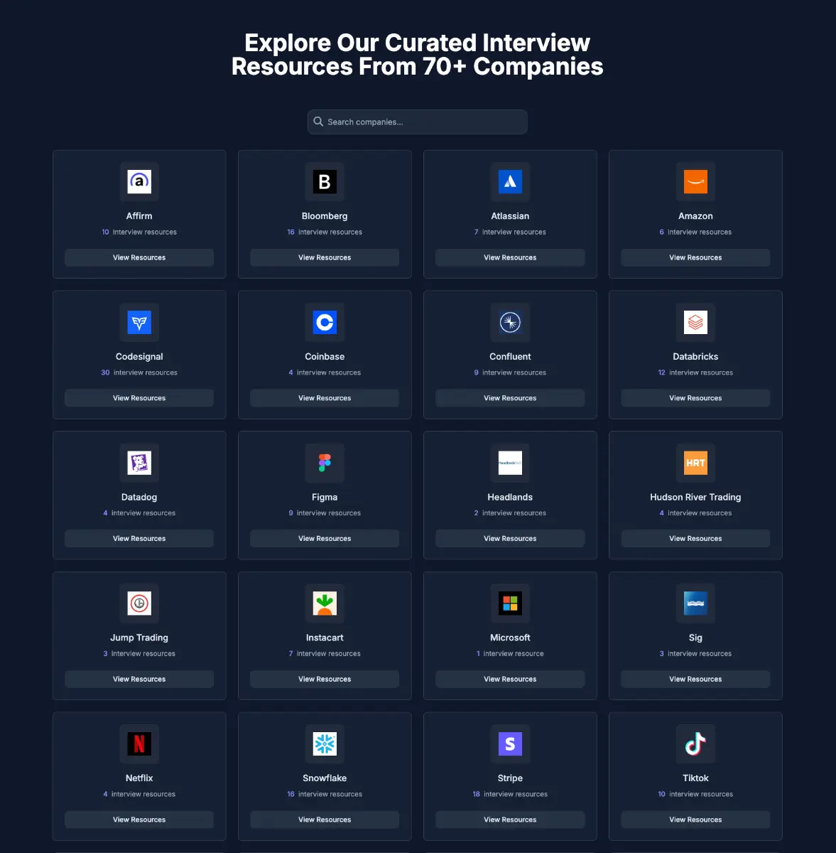 InterviewDB screenshot 2