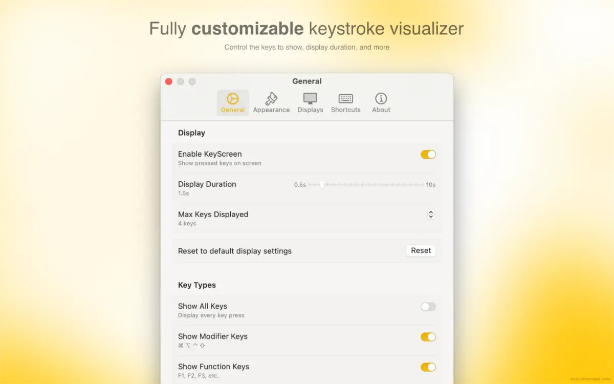 KeyScreen screenshot 2