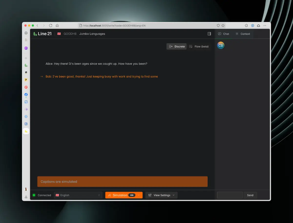 Line 21 screenshot 3