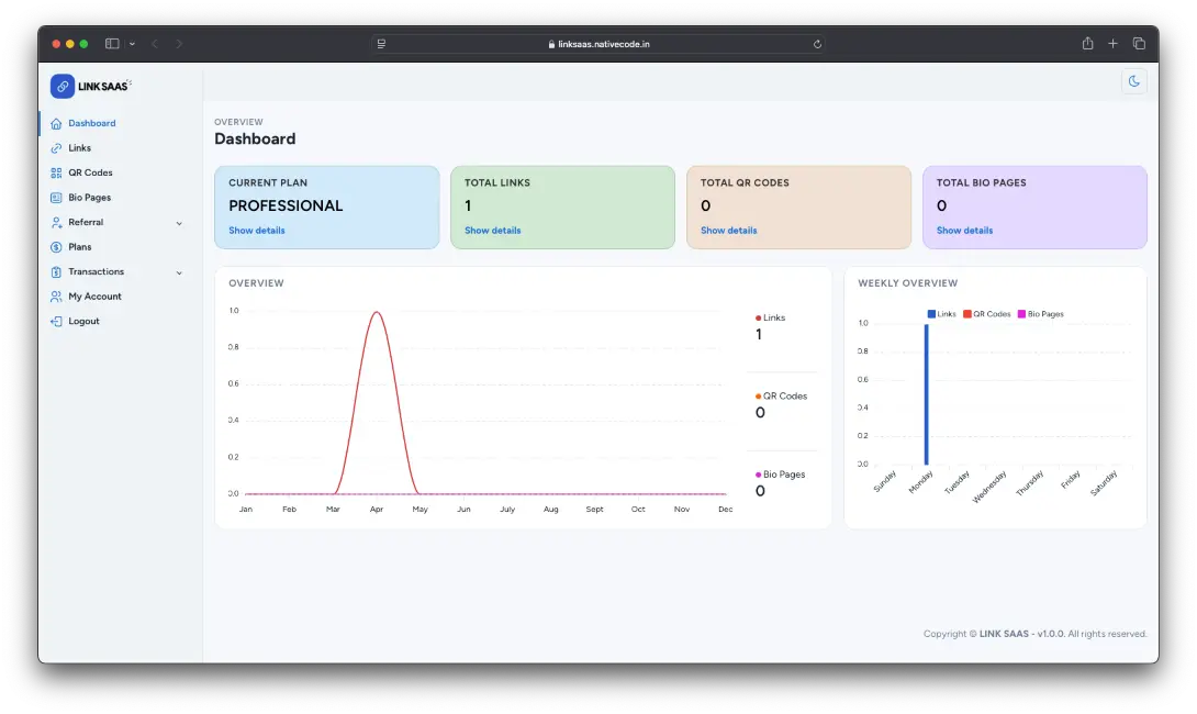 Link SaaS screenshot 2