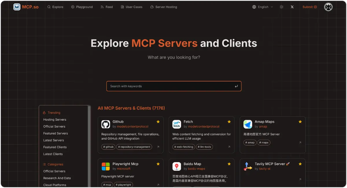 mcp.so screenshot 3