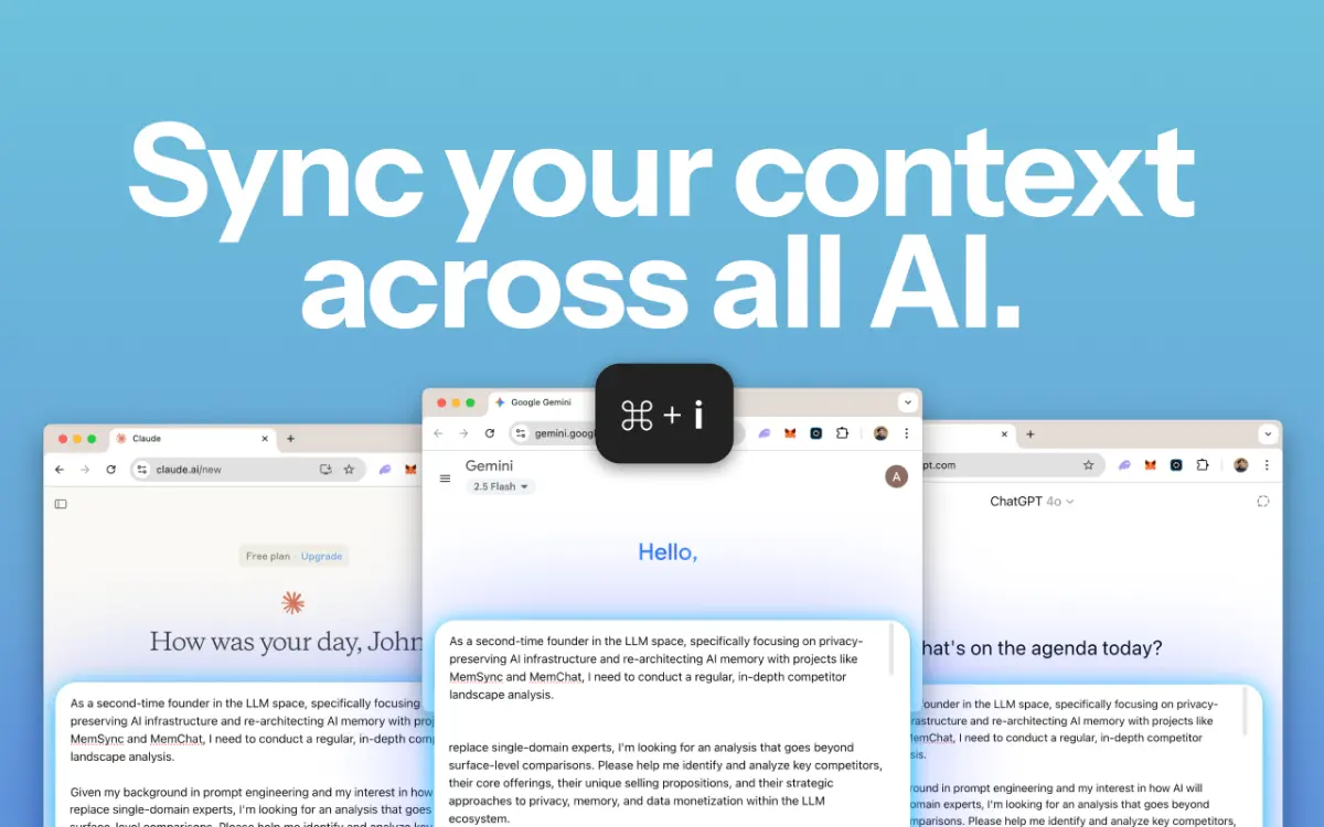 MemSync screenshot 2