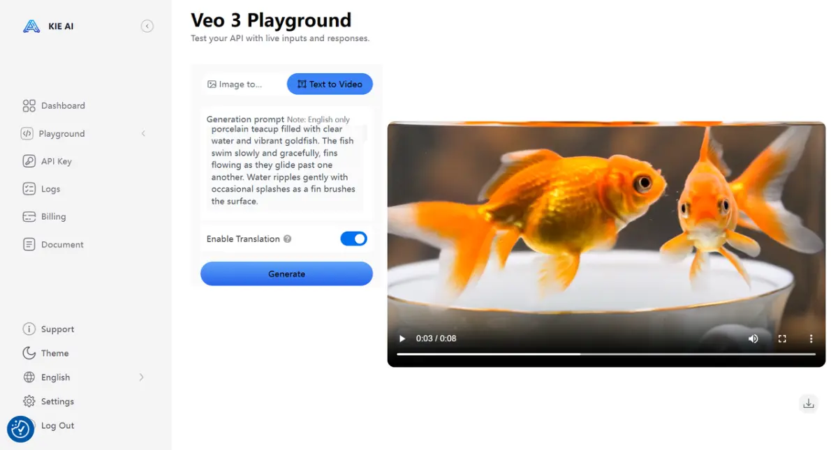 Most Affordable and Stable Veo 3 API screenshot 2