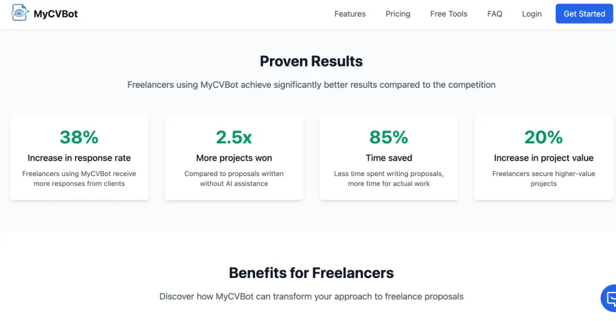 MyCVBot - Freelance project proposals screenshot 3