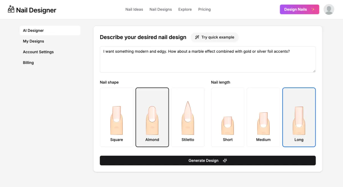 Nail Designer AI screenshot 2