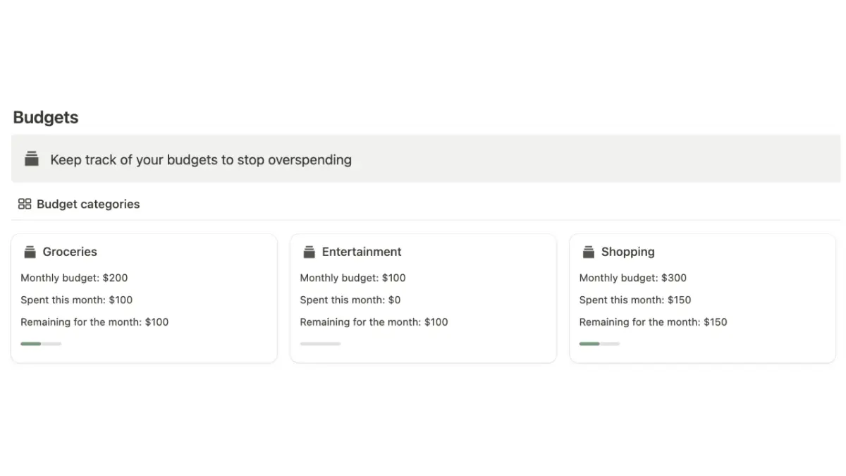 Notion Ultimate Finance Tracker screenshot 4