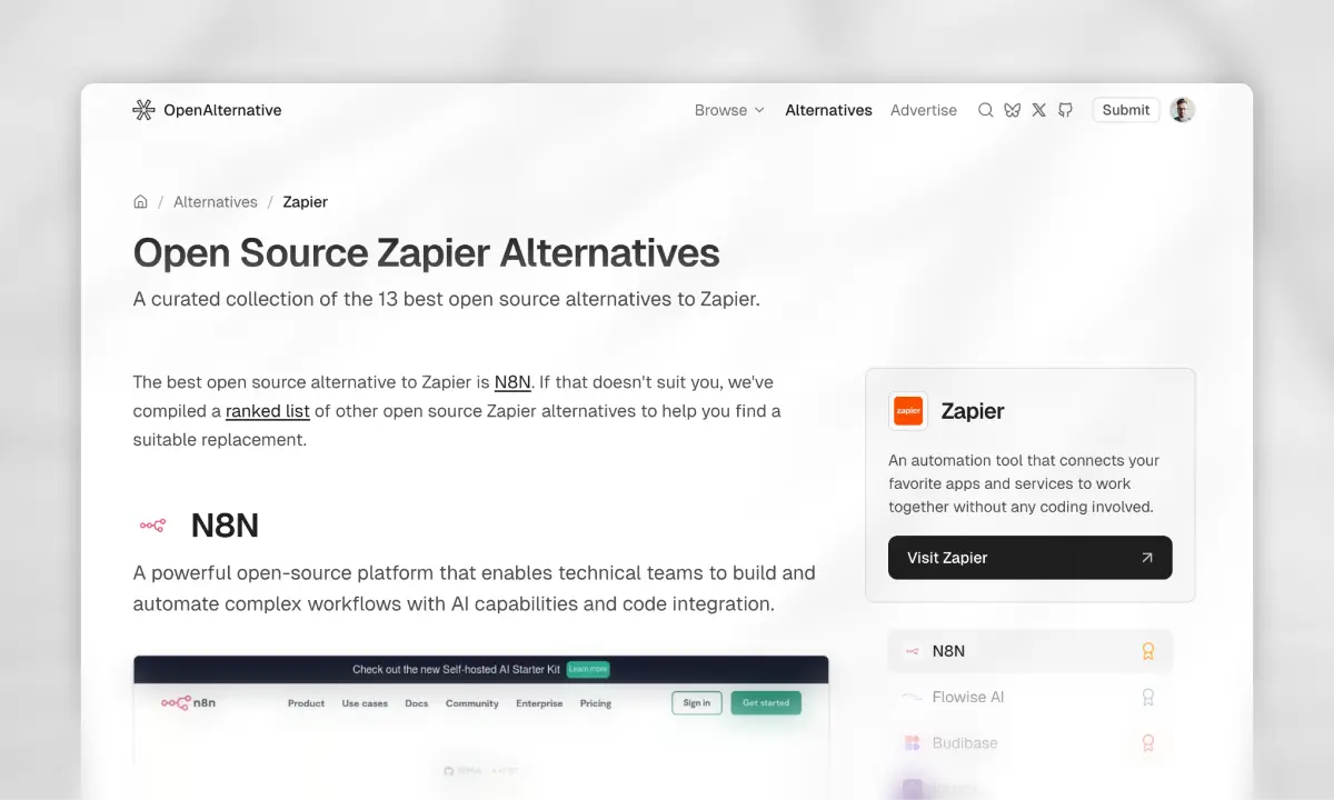OpenAlternative screenshot 3
