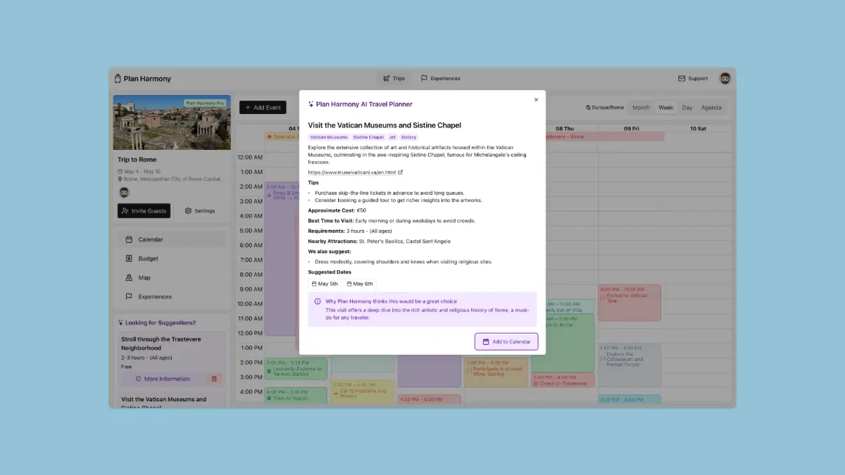 Plan Harmony screenshot 3