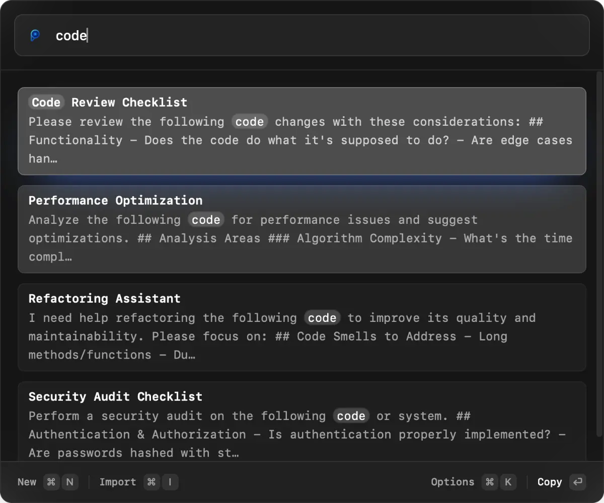 Promptlight screenshot 2