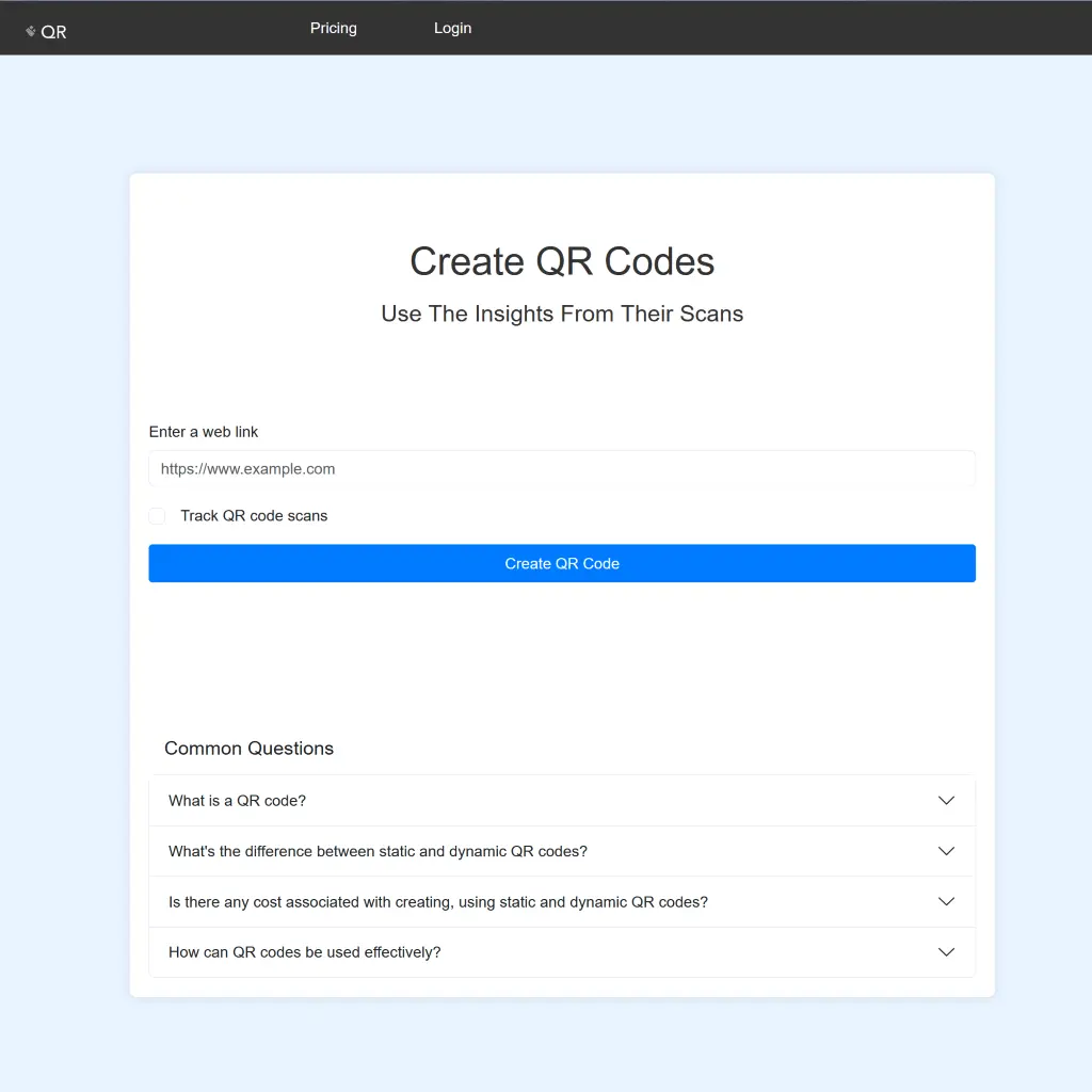 QRQR screenshot 1