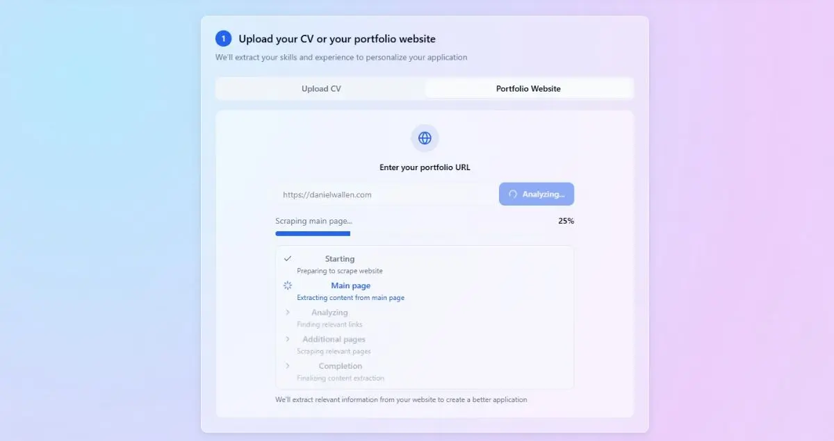 QuickApply screenshot 2