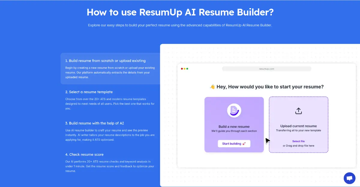 ResumUp screenshot 2