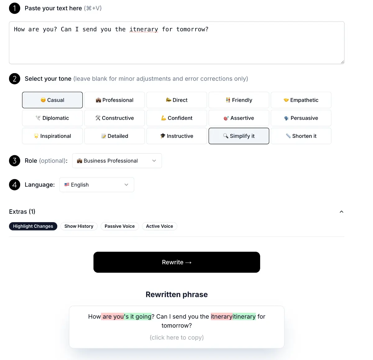 RewritePal screenshot 2