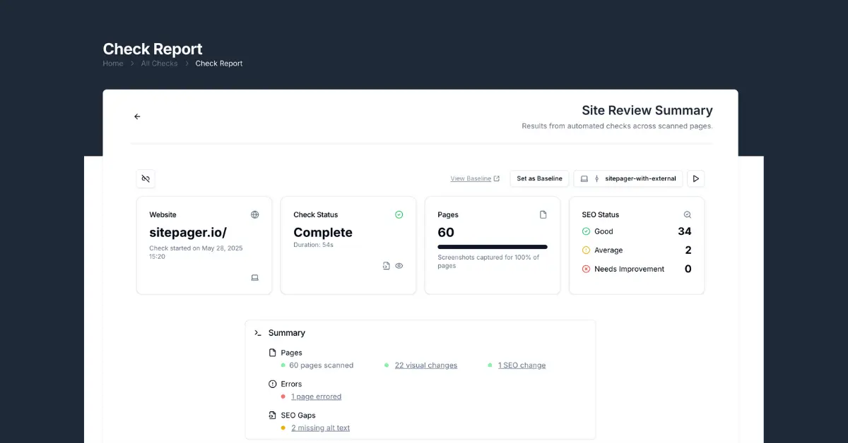 Sitepager screenshot 2