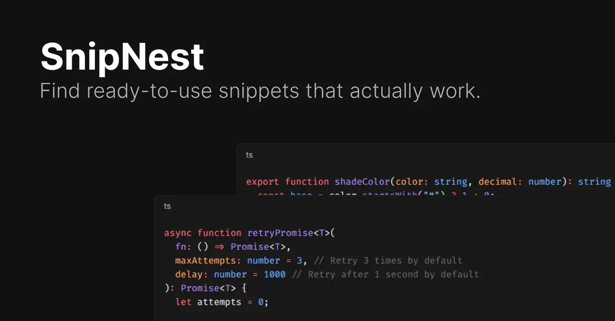 SnipNest screenshot 2