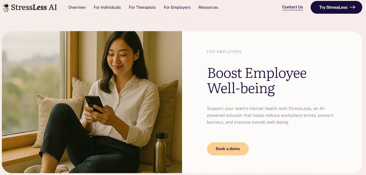 StressLess AI screenshot 2