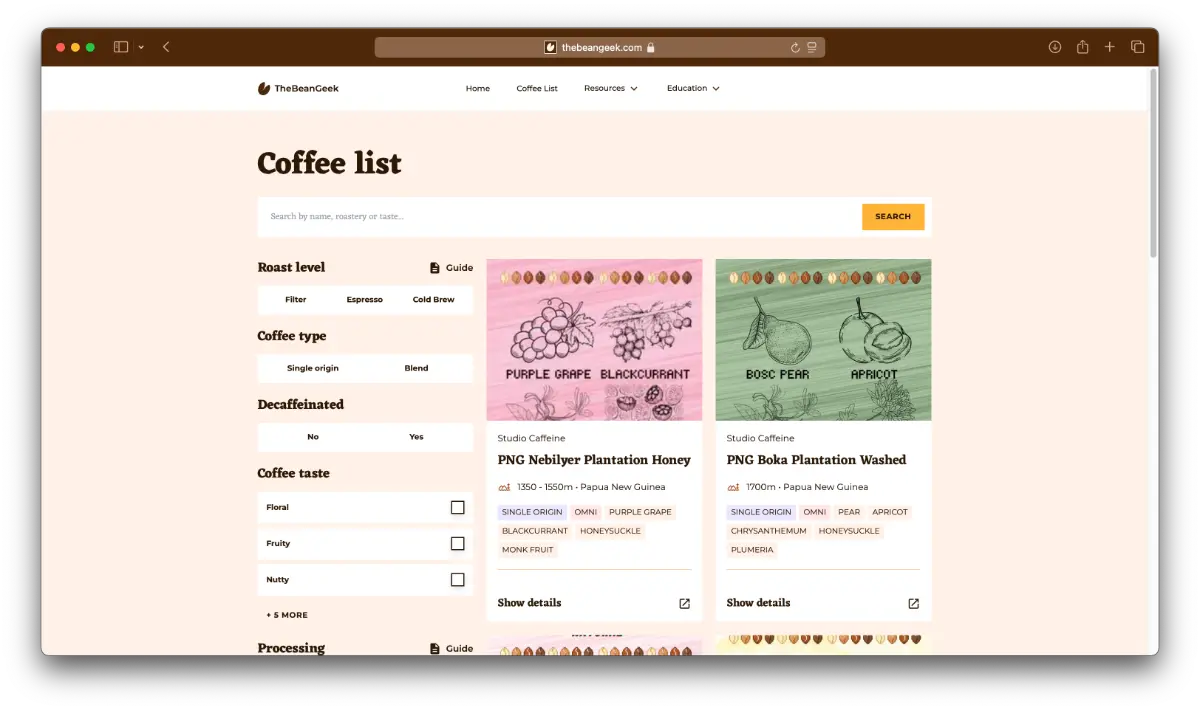 TheBeanGeek screenshot 3