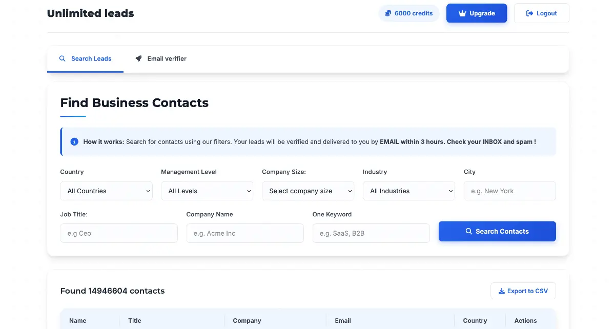 Unlimited leads screenshot 2