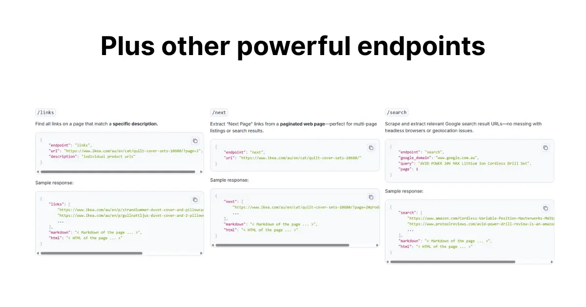 Web Scraping API screenshot 3