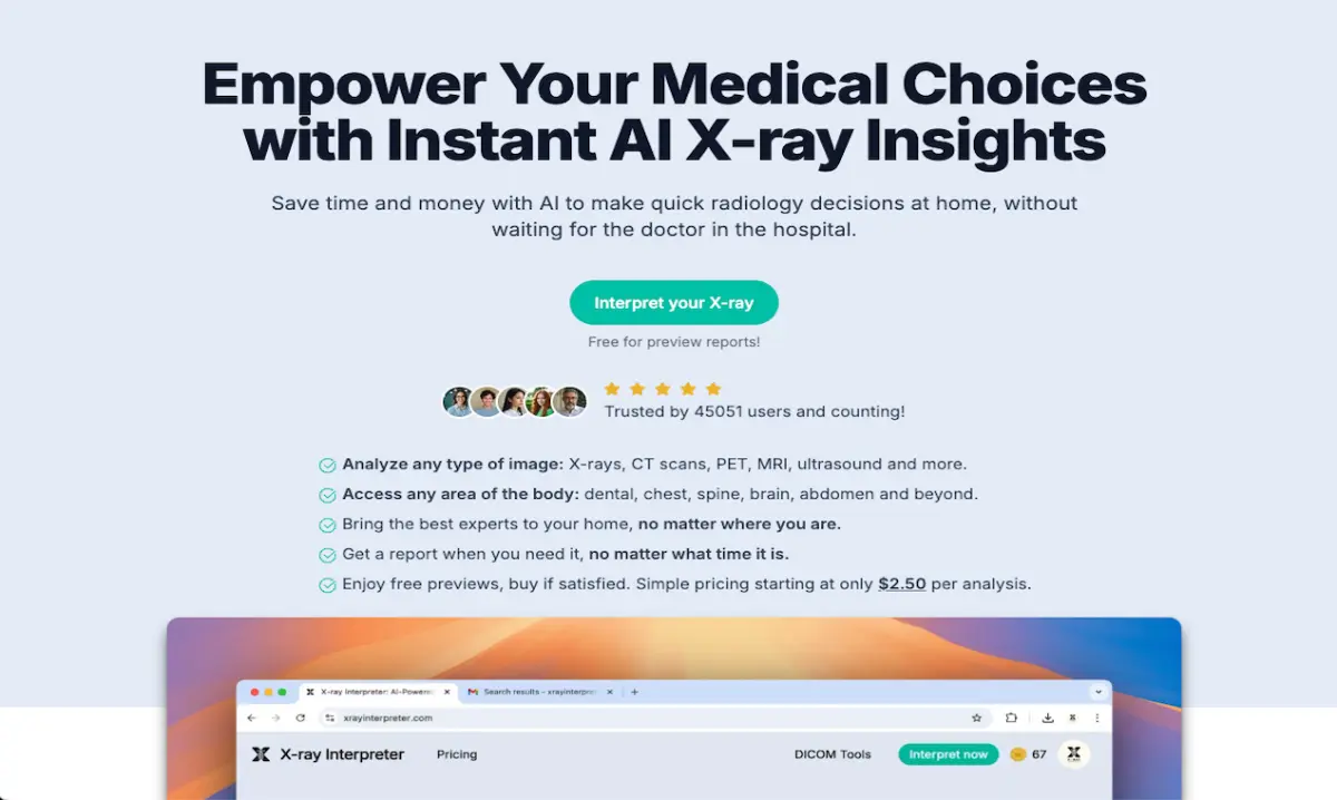 X-ray Interpreter screenshot 2