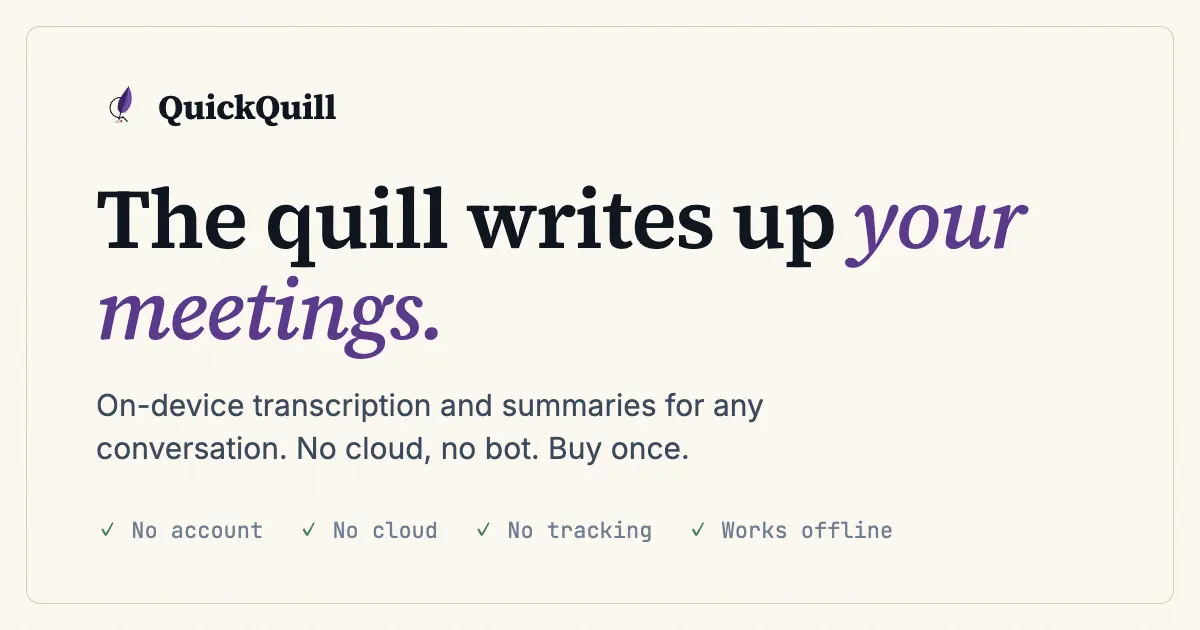 QuickQuill screenshot 2