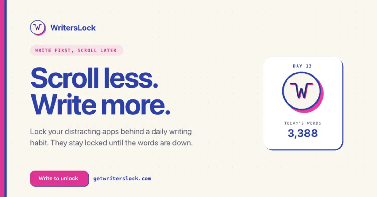 WritersLock screenshot 2