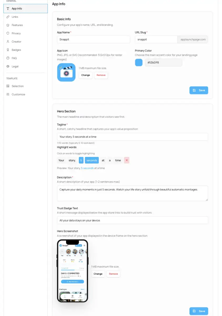 AppLaunchPage screenshot 2