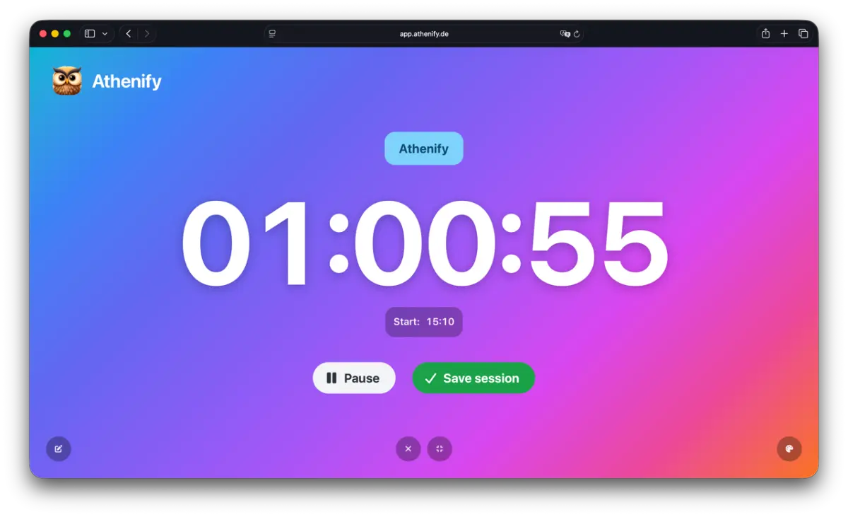 Athenify screenshot 2
