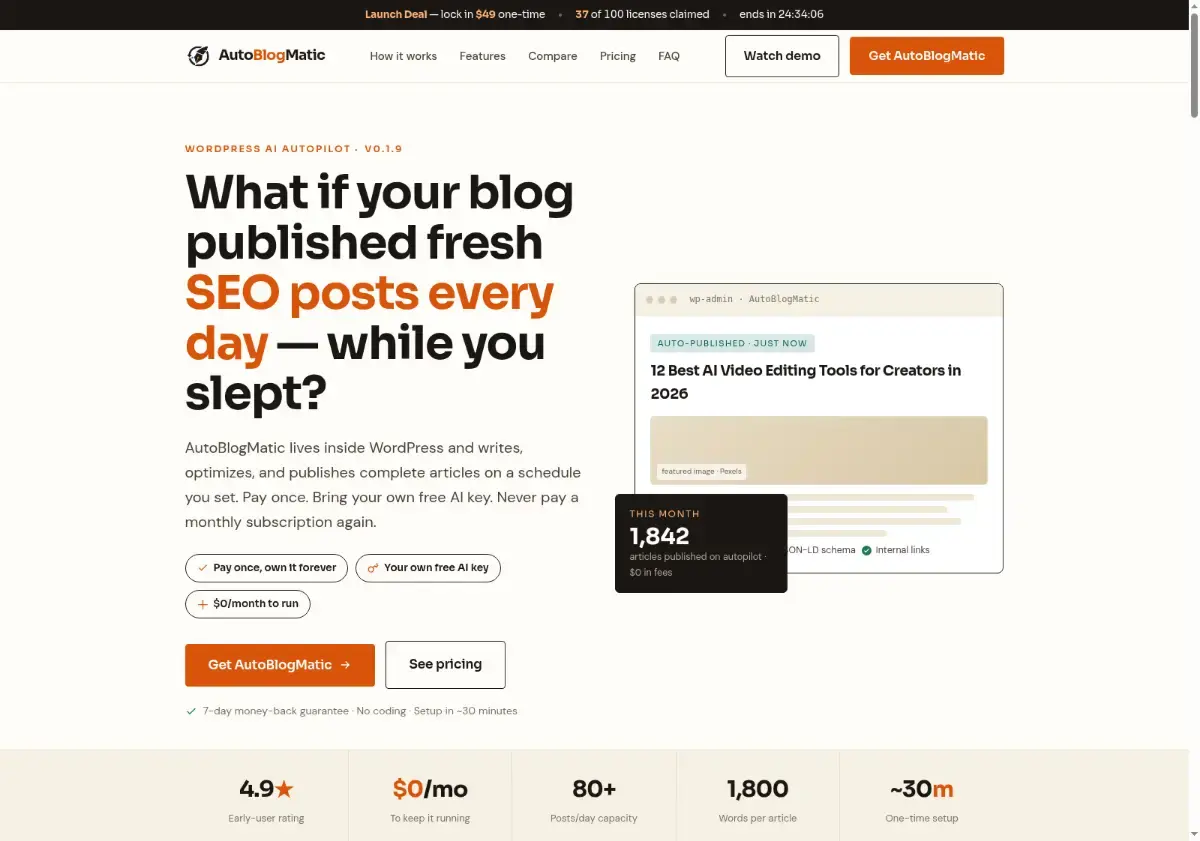 AutoBlogMatic screenshot 2