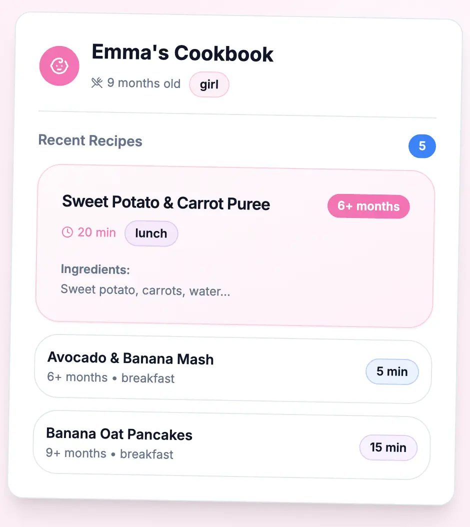 BabyMealBot screenshot 3