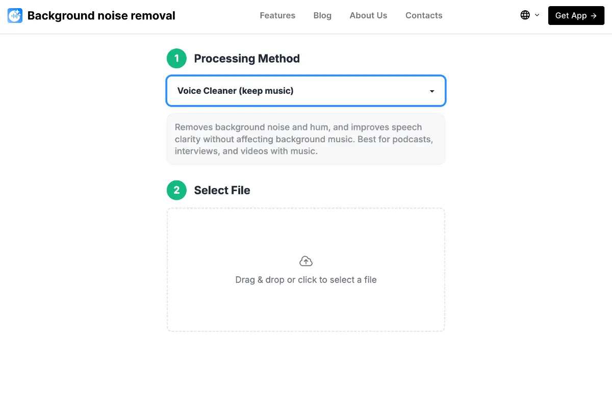Background Noise Removal screenshot 1