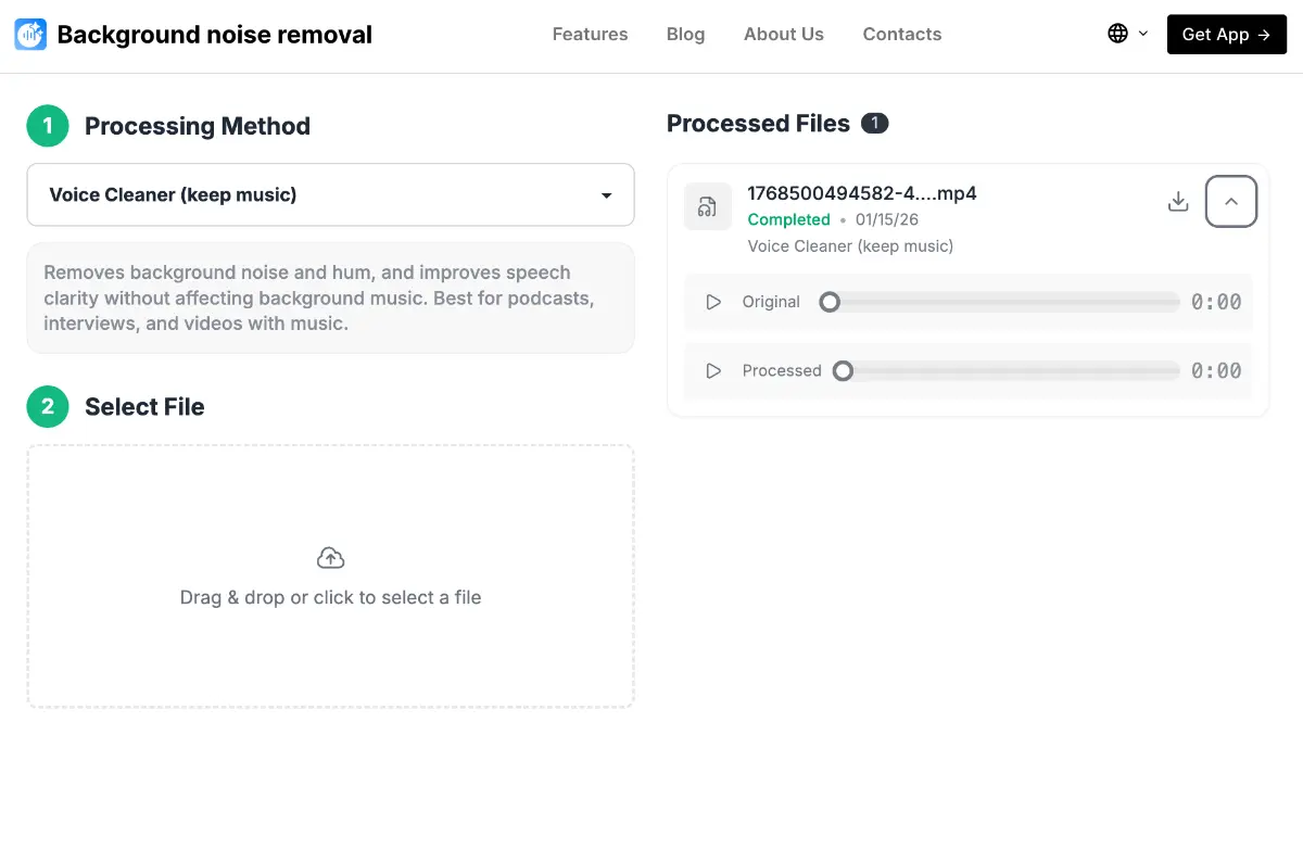 Background Noise Removal screenshot 2